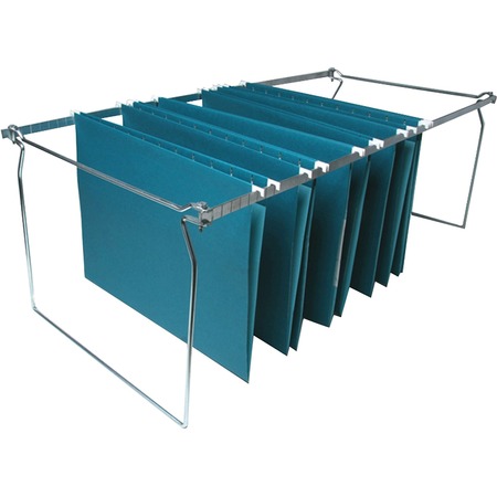 BUSINESS SOURCE Premium File Folder Frames Legal Metal Stainless Steel, PK6 36